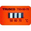 TRUSCO TS35070 Temperature To Stickers, 3-Point Display, Irreversible, 50°C 70°C (40 Sheets)