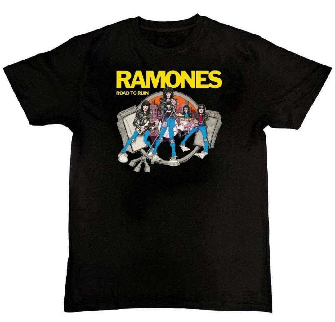 Ramones Road to Ruin Graphic Print Mens T-Shirt XL