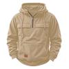 Men's Casual Multi-Pocket Zipper Hoodie - European Style for Autumn/Winter 2025
