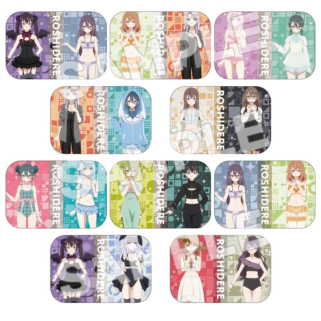 

the girl next door who sometimes whispers in trading OP can badges box Arya-san, Russian, [complete set] 10-piece