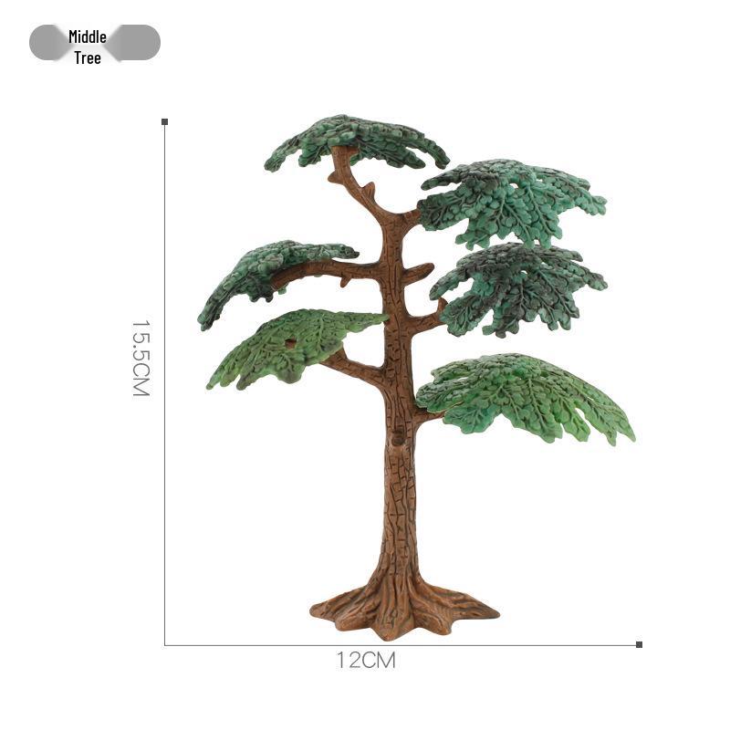 Creative DIY Dinosaur & Tree Micro Landscape Ornaments Model