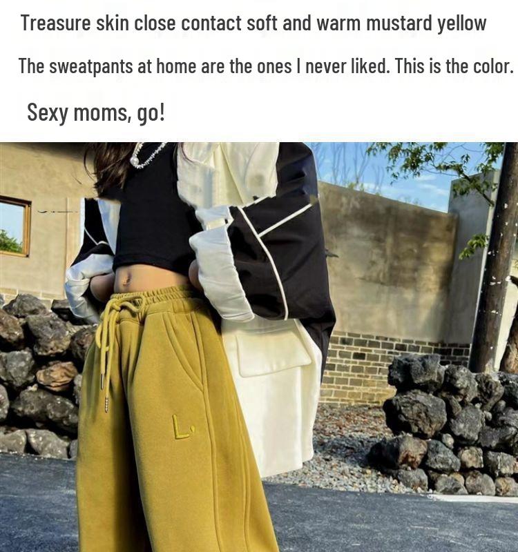 2024 New Style Thickened Fleece Lambswool Sweatpants for Kids: Warm Winter Sports Pants for Girls and Boys