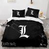 Death Note Bedding Collection Single Twin Full Queen King Size Bed Collection Adult Kids Bedroom Duvet Cover Collections 3D Print Anime Death Note