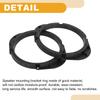 Partuto Ma-zda 5x7" to 6.5" Tweeter Speaker Adapter Car Speaker Subwoofer Mounting Spacer Bracket Ring, ABS Black, Waterproof