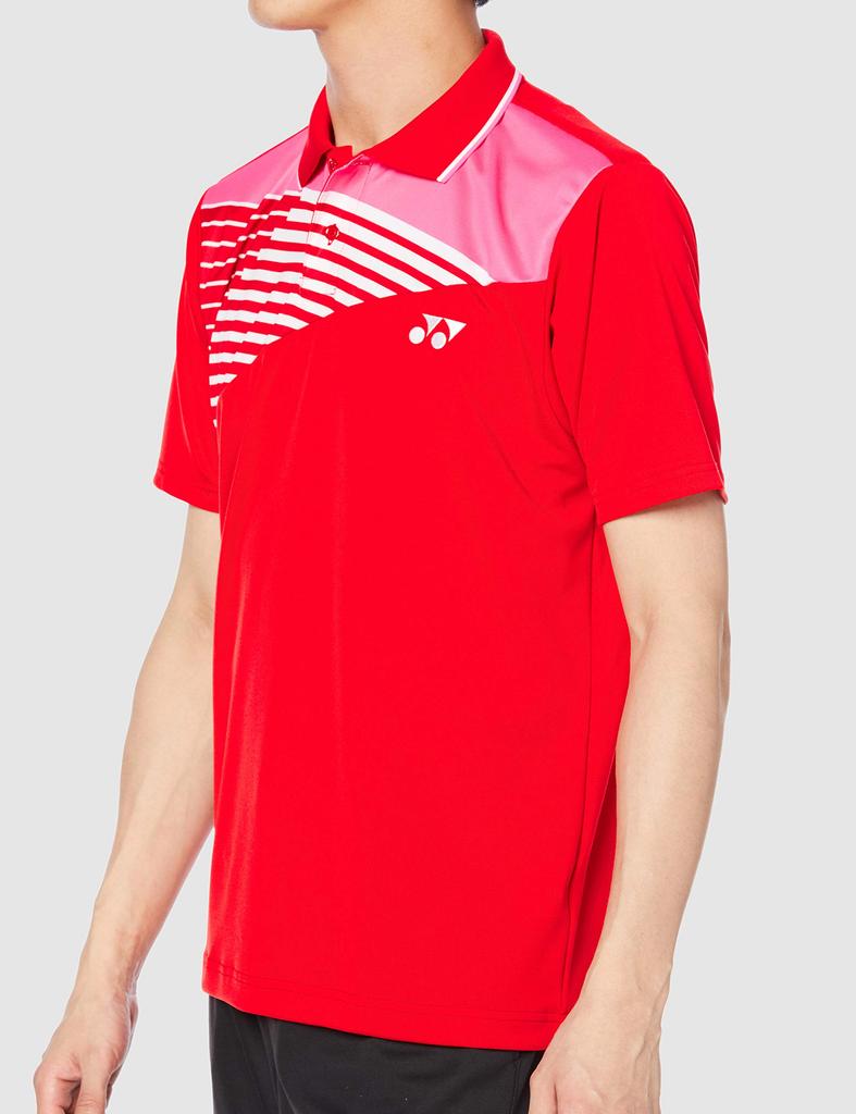 Yonex Short Sleeve Game Sunset Red Japanese Size Small to Japanese Size Shirt, (496), (equivalent Small)