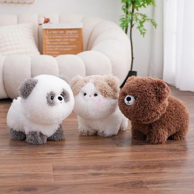 30cm Super Soft Roll Kitten Panda Doll Bear Rabbit Plush Toy Lifelike Animals Simulation Stuffed Doll Kawaii Toy Gifts