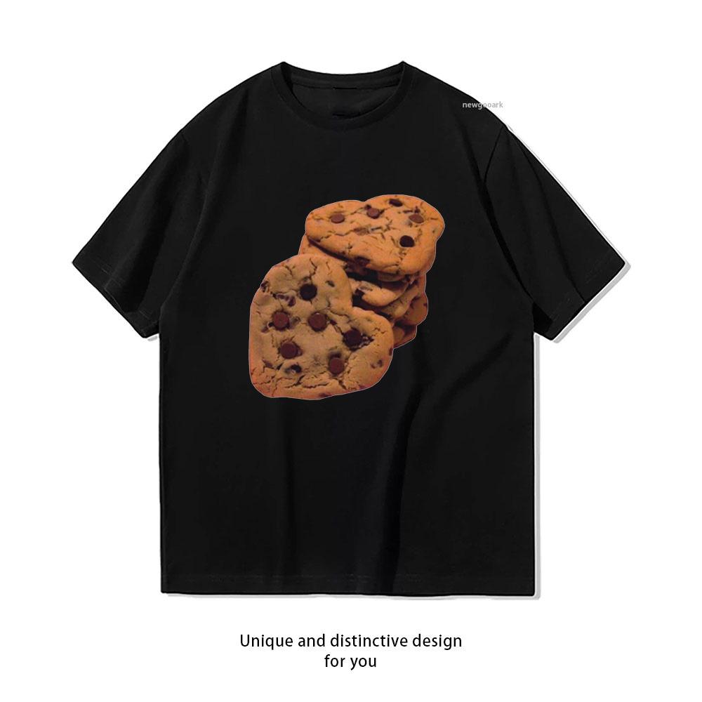 heart cookie TShirt woUnisex Unisex Casual cotton graphic t shirts Adult streetwear camisetas tops tee Shortsleev
