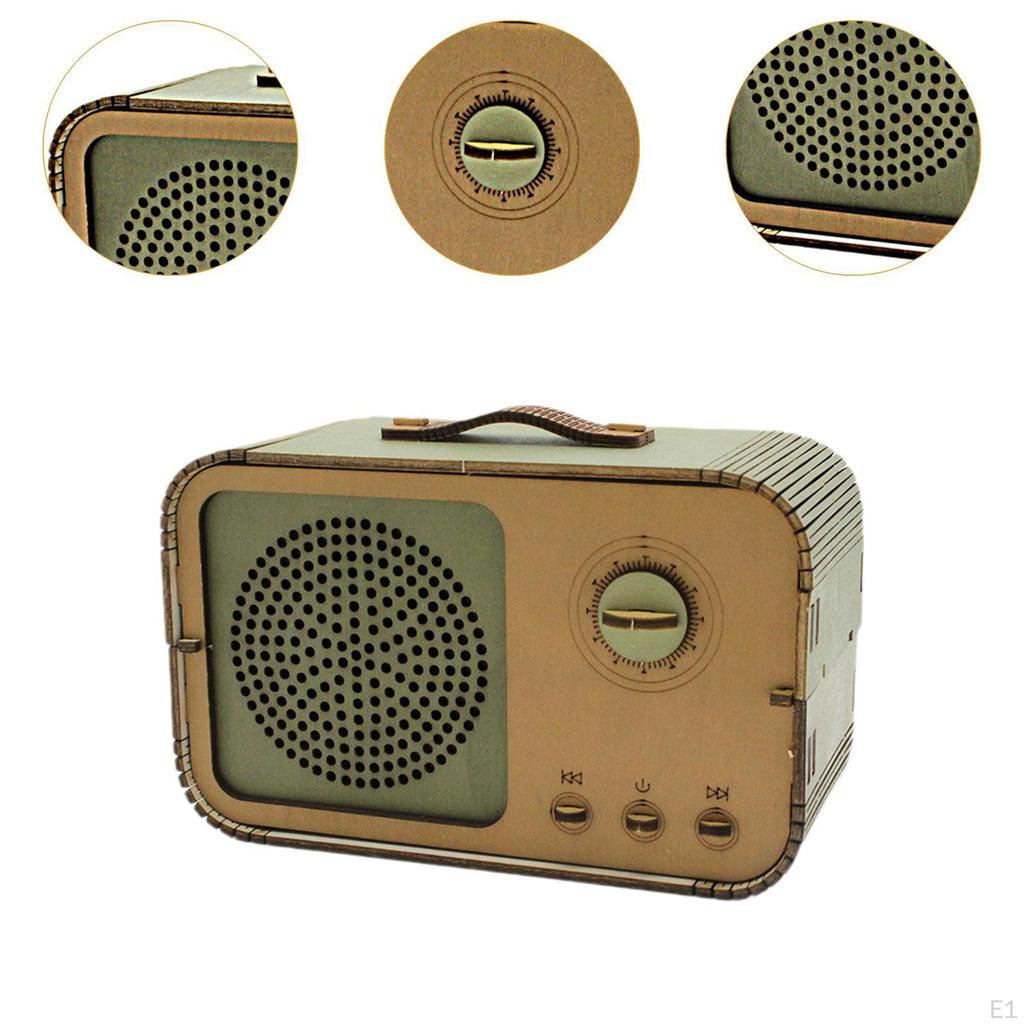 DIY Bluetooth Speaker Box Kit Electronic Sound Amplifier Stem Learning Wood Science Experiment