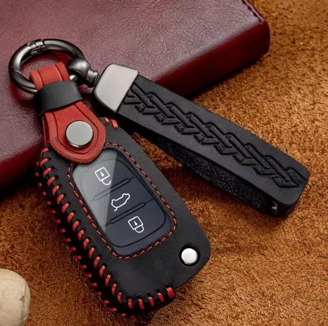 

Новый Модный Чехол-Книжка для Складного Ключа Автомобиля Для Hyundai I20 I30 Elantra Azera Veracruz Veloster Kia Rio K7 K5 Sportage Sorento чёрный