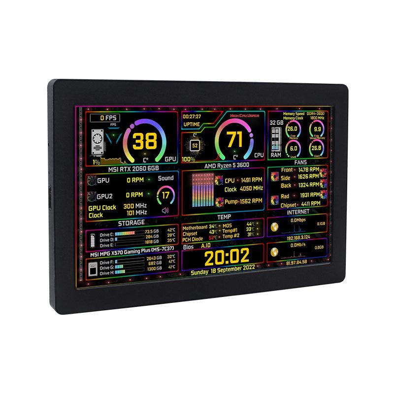 5-7 Inch IPS USB Secondary Display Monitor for Computer Data - Aida64 Compatible