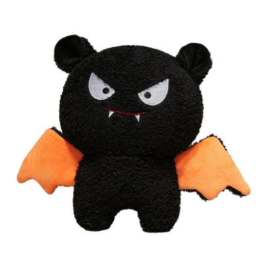 Decorative Plush Toy Halloween Pumpkin Toy, Spooky Ghost Bat Demon Stuffed Doll, Doll Cartoon Plushie Holiday Party Decoration for Home,