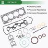 Motoforti Cylinder Head Gasket Kit for Toyota 3E Engine, Engine Valve Gasket Set Rubber No. 0411111075, Efficiency Seal