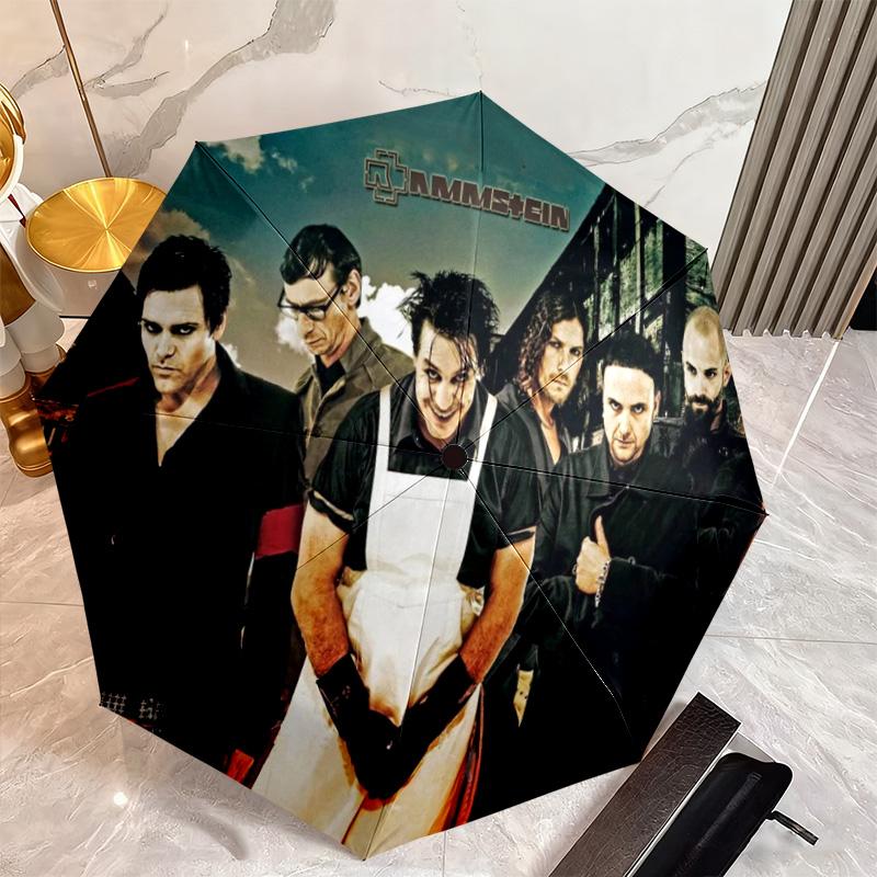 Famous German rock heavy metal band Rammstein Till Lindemann Umbrella, a portable iron travel and camping essential umbrella H4