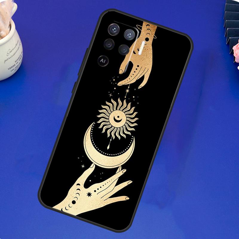 

Чехол Sun Moons Star Signs Astrological Celestial для OPPO A5S A1K A15 A52 A72 A54 A74 A94 A91 A5 A9 A31 A53 A53S 2020, задняя крышка OPPO Reno5 Lite