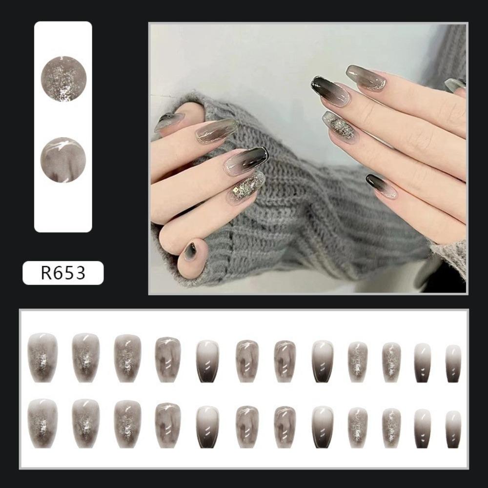 Frühling und Sommer Wind Tragen Nagel Reiner Wunsch Nagelpflaster Aufhellend Abnehmbares Nagelstück Langes und kurzes Nagelstück Fertigprodukt