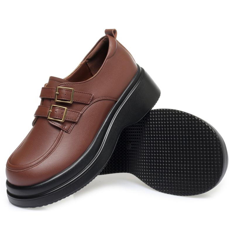 Fashion AIYUQI Loafer Shoes Woman 2025 New Genuine Leather Spring Shoes Girls Casual British Style Women Platform Shoes