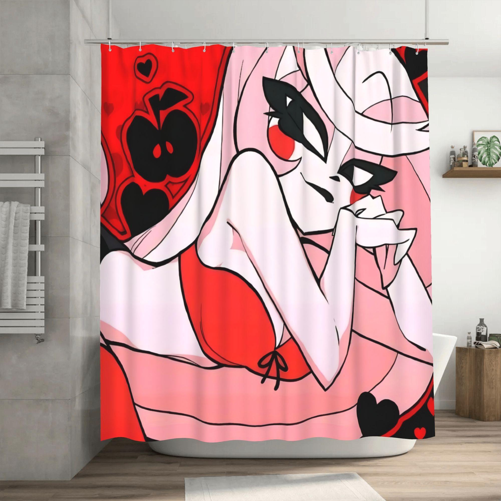 

Charlie Shower Curtain With Hooks, Fun Birthday Gift, Bathtub Divider, Bathroom Decor, Bathroom Accessories 180X180Cm W60H190(CM)-1 Pcs