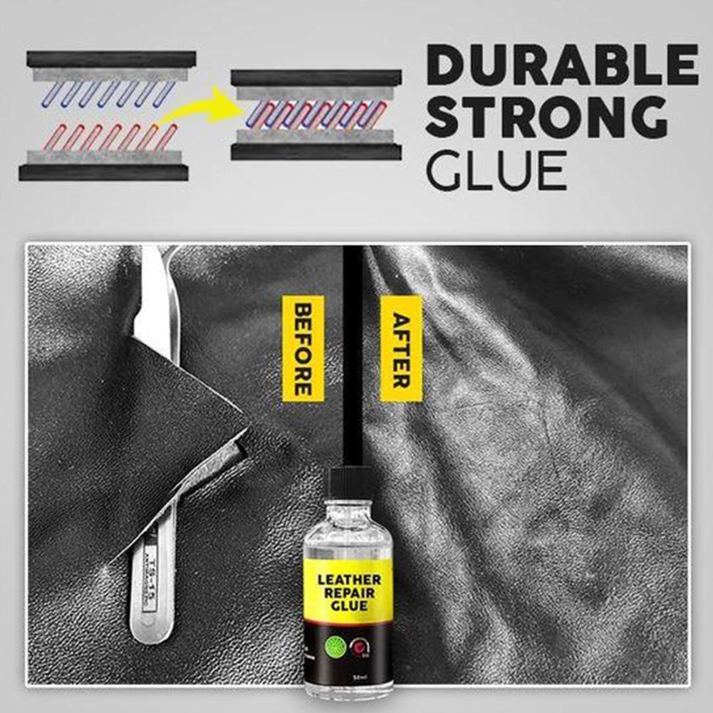 30/60ml Leather Scratch Repair Glue Incognito Transparent Washable Liquid Glue Leather Adhesive Glue Leather Glue