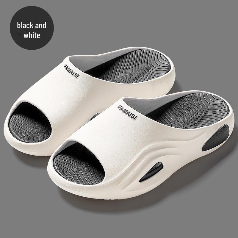 Men's Trendy Non-Slip Indoor/Outdoor Slippers with Thick Sole - Perfect for Summer, Bath, and Home Use