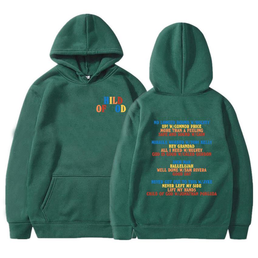 Herrenbekleidung Child of God Tour 2024 Forrest Frank Hoodies Bequeme, weiche Sweatshirts mit Moletom-Buchstaben-Grafikdruck Winter