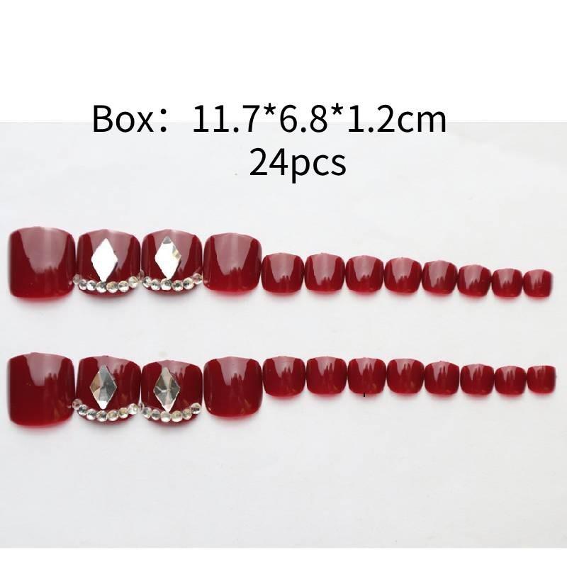 Simple Style Foot Toe Nail Art Patch Female Starry Pattern Nail Sticker