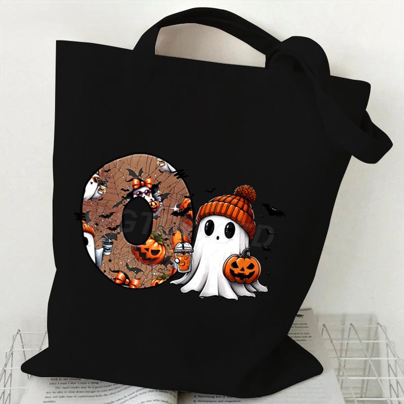 26 Letters Personalized Printing Trend Handbag Commuter Shoulder Bag Canvas Bag