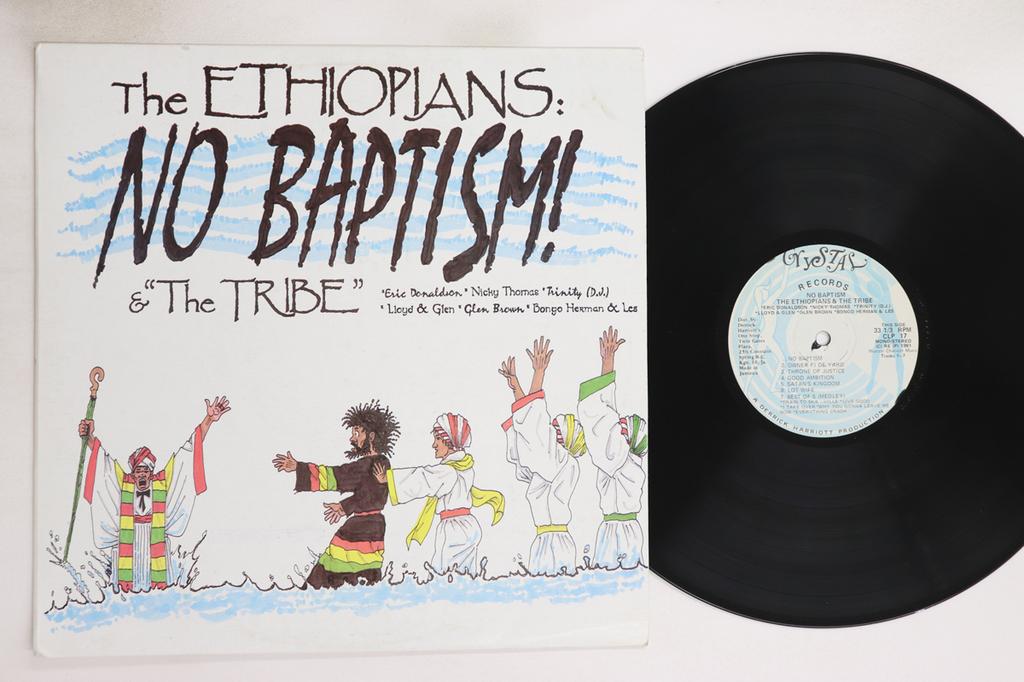 LP Record ETHIOPIANS & TRIBE - No Baptism! CLP17 Crystal Records 1991 Jamaica Reggae, Ska & Dub Used