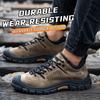 Fashion Men's Steel Toe Safety Shoes Man Waterproof Anti-slip Work Shoes Leather Sports Work Sneakers Winter Safety Work Boots for Men