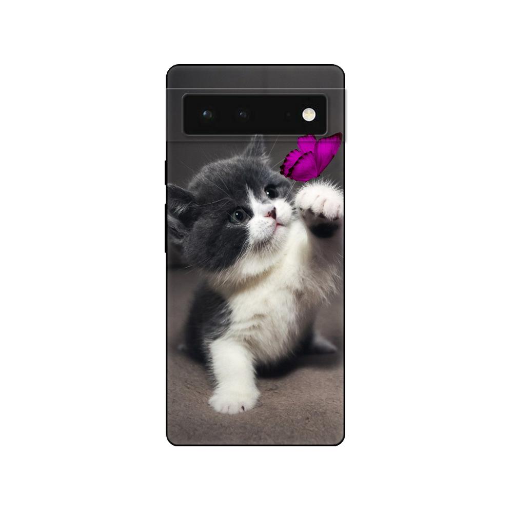 Für Google Pixel 6 Hülle Für Google Pixel 6 Pro Hülle Telefonrückseite Für Google Pixel6 Pixel 6Pro Soft Case Funda schwarzes TPU-Case