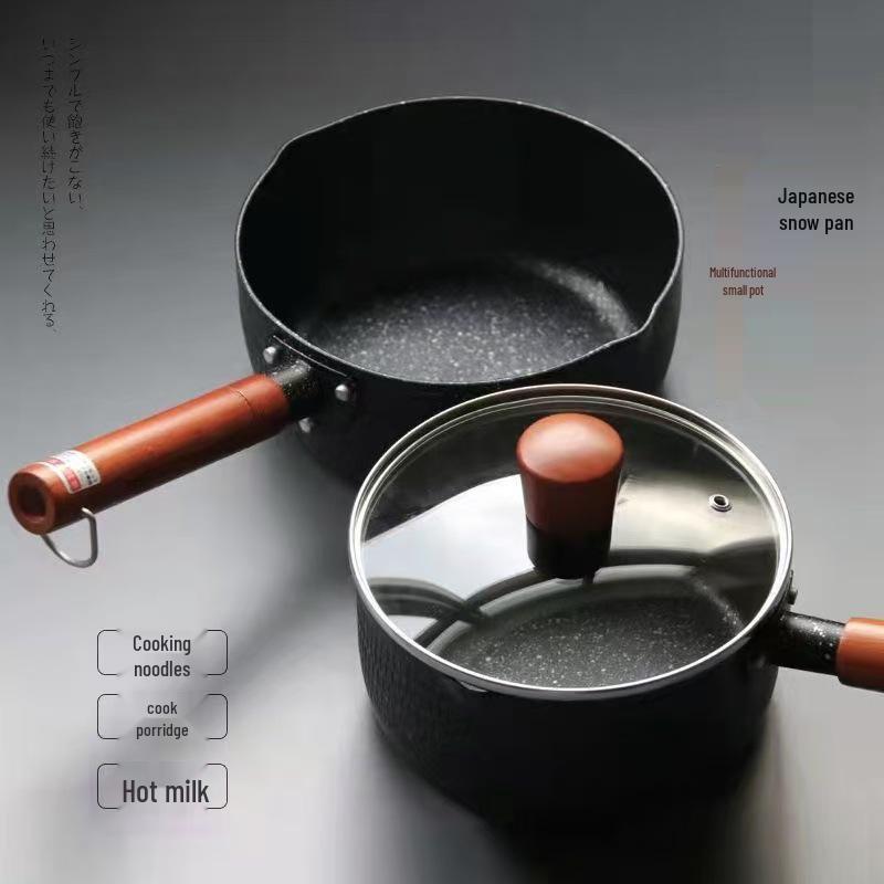 Yukihira Non-Stick Stone Pot: Single-Serve Instant Noodle & Milk Cooking Pot