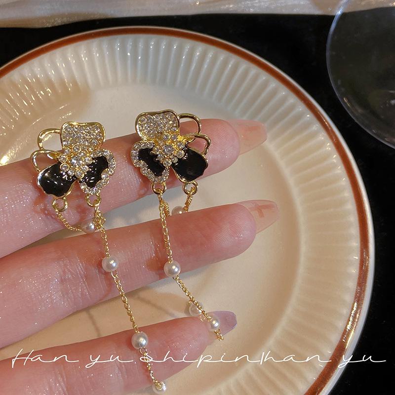 925 Silver Needle Long Tassel Earrings for Women - Korean Style, High-End, Popular and Versatile