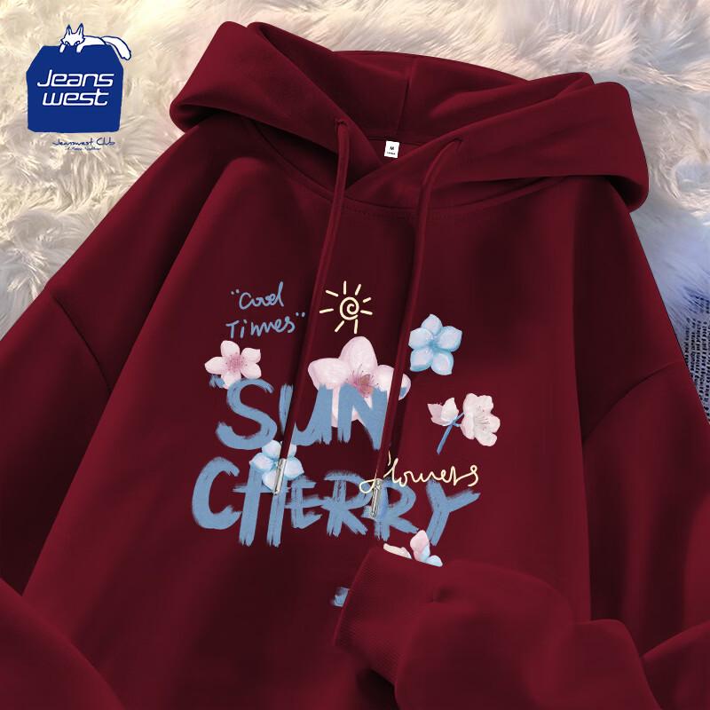 JEANSWEST CLUB Unisex Graphic Hooded Sweatshirt XL