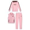 Women's Plush Thickened Three-Piece Casual Sportswear Suit - Autumn/Winter 2024 Fashionable Large Size Sweatshirt.