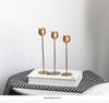 High-End French Metal Candle Holder: Elegant Single-Rod Design for Home Decor