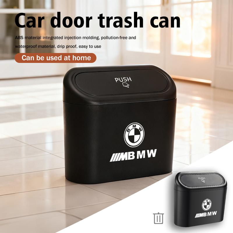 Car Door Side Trash Universal Garbage Dust Case Storage Box For BMW M 1 3 4 5 6 7 Series X1 X3 X4 X5 G20 G38 F48 E36 E39 to2