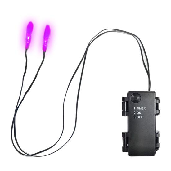 Luzes de Cordão de LED Brilhantes com Temporizador Luzes de Olho de LED Fantasmagóricas Iluminação de Halloween à Prova de Intempéries para Máscaras Caveiras Adereços