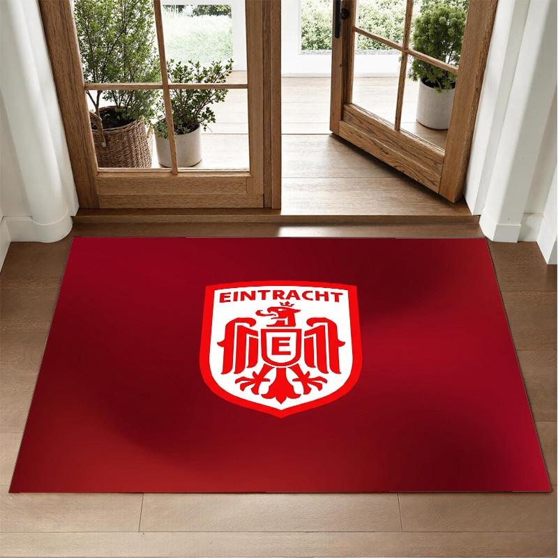 Eintracht Frankfurt Football Design Crystal Velvet Rug Soft Decorative Mat for Bedroom Entrance