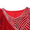 1920s Sequin Tassel Paisley Dress Girls Womens Costumes No Sleeve