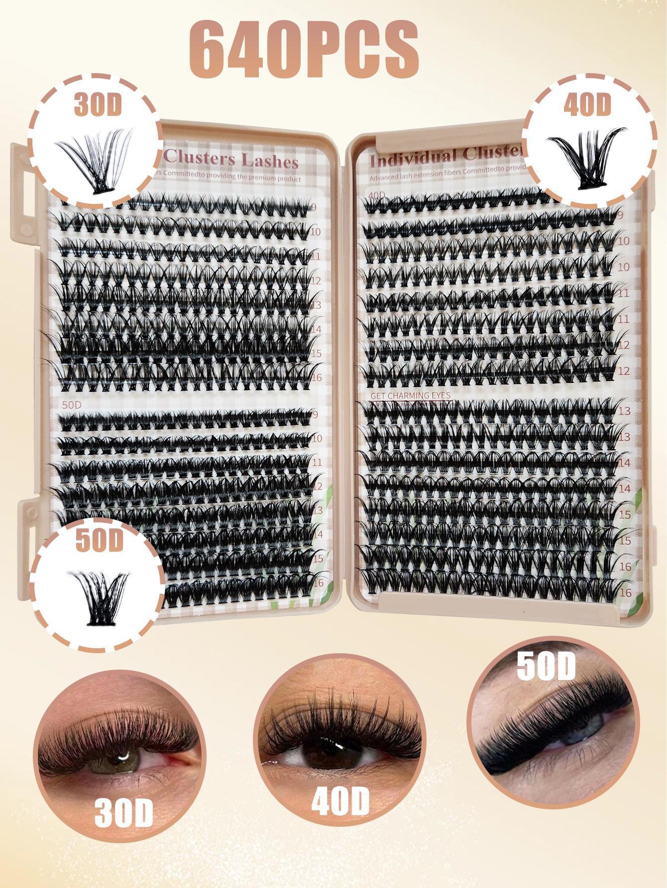 

Натуральные накладные ресницы - нанесение без клея