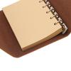 Women Men Vintage Travel Writing Journal Notebook Refillable PU Leather Diary Books with Leaf Pendant Strap