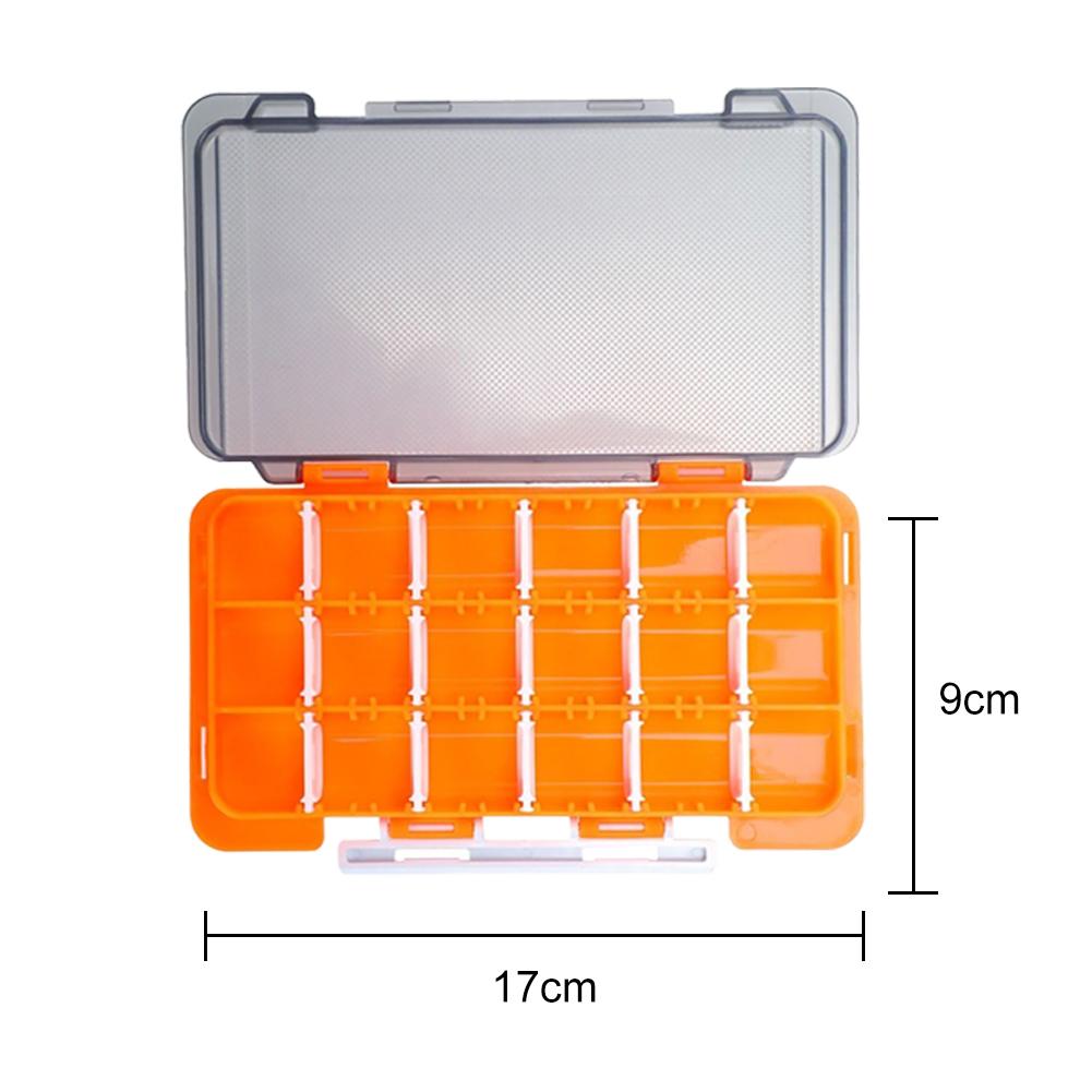 Fishing Tackle Box Portable Fishing Accessories Lure Hook Storage Case 12 Compartments Removable Fishing Tool Organizer Boxes