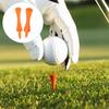 100Pcs/Set Plastic Golf Tees Wear-resisting Stable Creative 70mm Orange Plastic Golf Tees Sporting Devices for Home