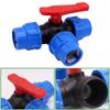 Water Pipe Plastic Ball Valve 20/25/32/40/50mm Quick Connect Garden Plastic Valve Water Pipe 3-Way Ball Valve Connector