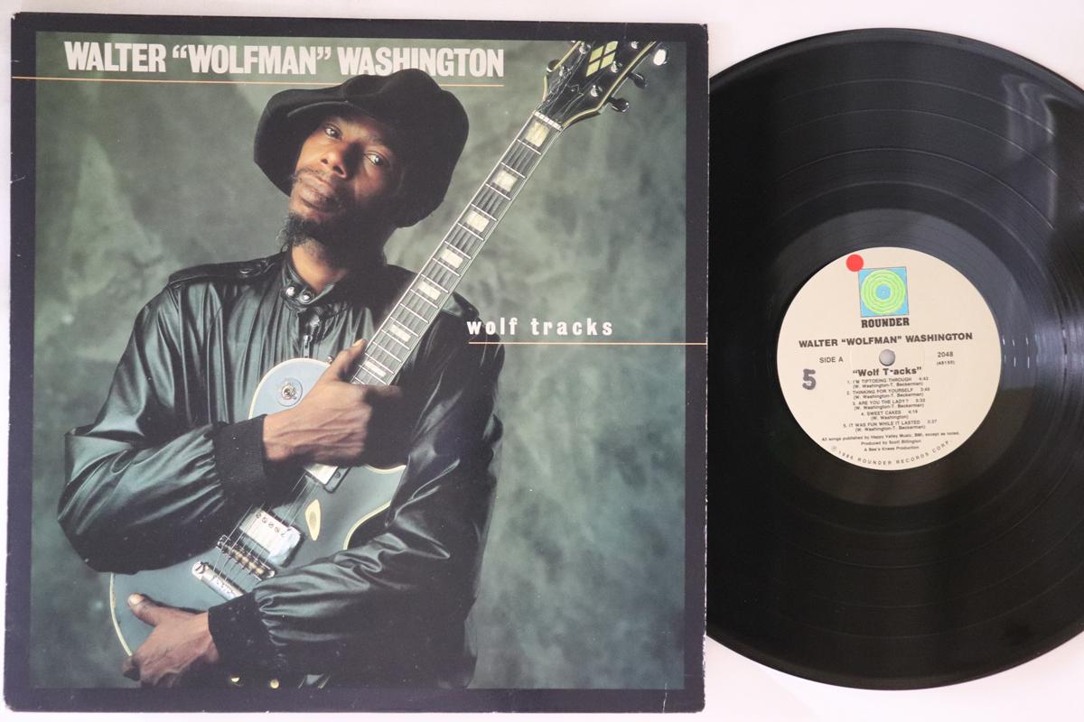 

LP Record WALTER WOLFMAN WASHINGTON Wolf Tracks 2048 ROUNDER 1986 US Blues Used
