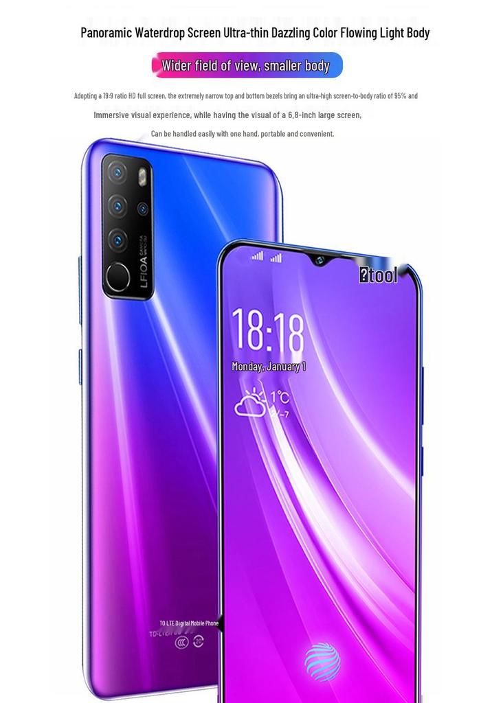 6,8" 5G Dual-SIM-Smartphone, 512 GB – Ideal für Gaming, Studenten und Senioren