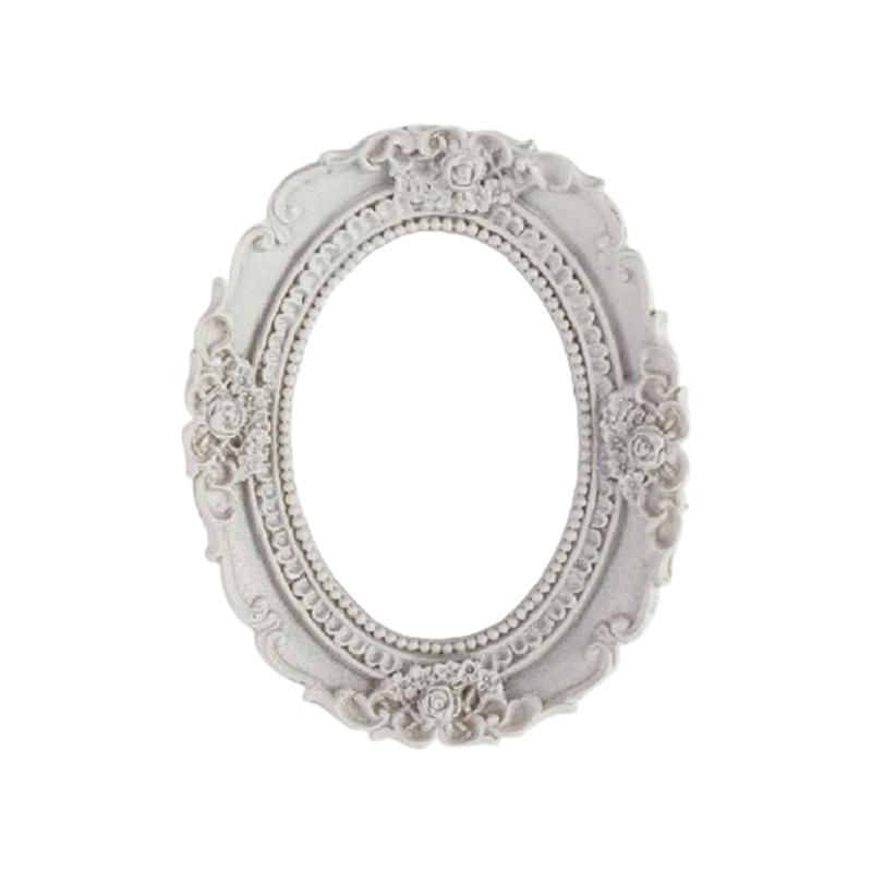 

Artistic Irregular Shape Pictures Frame Natural Resin Round Gothic Pictures Frame For Home Wall Decors for Home Interior білий