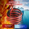 16 Gauge 10FT 2 Conductor Silicone Electrical Wire, 16 AWG Red Black 1.3mm Wire Cord,12V/24V DC Low Voltage/Tinned Copper Wire/2 Wires for Automotive