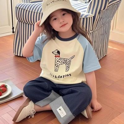 Summer Baby Girls  Short Sleeve T-Shirt Kids Top 2026 New Kids T-Shirt Children's Wear