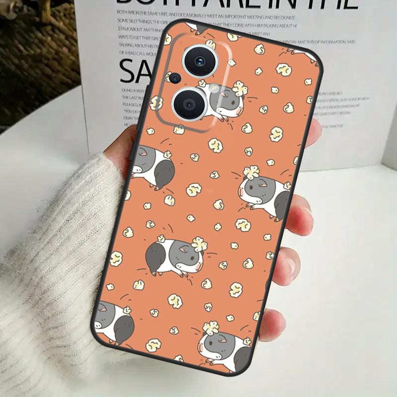 Cute Cartoon Guinea Pig Phone Case For OPPO Reno 8T 14F 13 F 12 11 10 14 Pro 7 8 Lite OPPO Find X8 X6 X5 X9 Pro Cover
