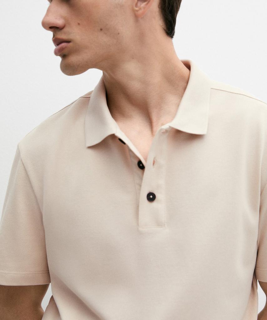 Masimodutti 100% Cotton Pique Polo Shirt